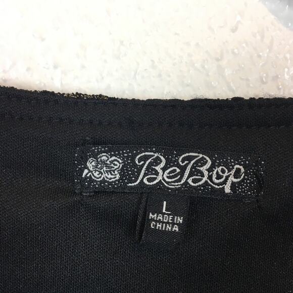 Lace Party Dress Funky 90s y2k Goth Wanna Be Black Lace Mini Dress with Gold - Picture 6 of 7